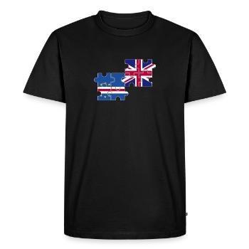 Cap-Vert Drapeau du Royaume-Uni Cap-Vert britannique - T-shirt Premium bio Homme - noir - Devant - Nico (187cm)