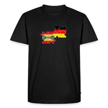 Grenade Allemagne Drapeau Grenades allemands - T-shirt Premium bio Homme - noir - Devant - Nico (187cm)