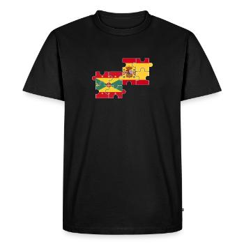 Grenade Espagne Flag Grenade espagnole - T-shirt Premium bio Homme - noir - Devant - Nico (187cm)