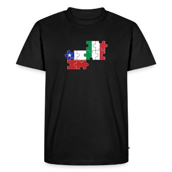 Chili Italie Drapeau Italien Chilien - T-shirt Premium bio Homme - noir - Devant - Nico (187cm)