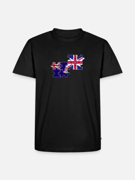 Îles Caïmans Drapeau britannique - T-shirt Premium bio Homme - noir