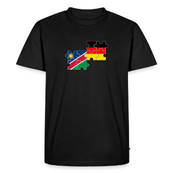 Namibia Deutschland Flagge Deutsch Namibier - Männer Premium Bio T-Shirt - Schwarz - Vorne - Nico (187cm)