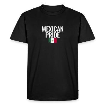Mexican Pride Vintage Mexico Flag Mexican - Men's Premium Organic T-Shirt - black - Front - Nico (187cm)