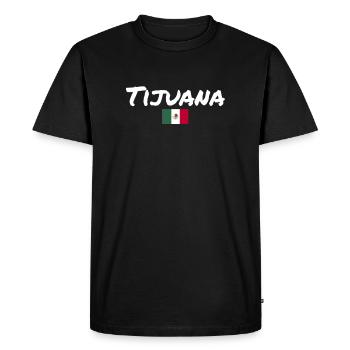 Tijuana Mexico Mexican flag Mexicans - Men's Premium Organic T-Shirt - black - Front - Nico (187cm)