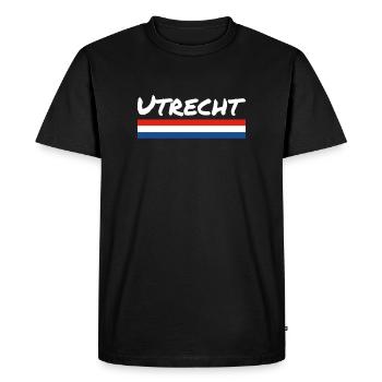 Utrecht Netherlands Dutch flag - Men's Premium Organic T-Shirt - black - Front - Nico (187cm)