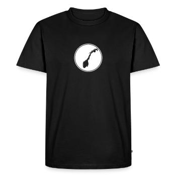 Norway Map Norwegian Norwegians - Men's Premium Organic T-Shirt - black - Front - Nico (187cm)
