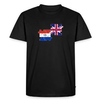 Paraguay Drapeau du Royaume-Uni Paraguayen britannique - T-shirt Premium bio Homme - noir - Devant - Nico (187cm)