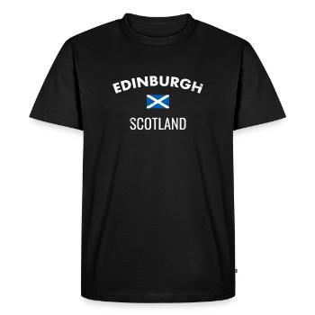 Édimbourg, Écosse, Écosse Ecossais écossais - T-shirt Premium bio Homme - noir - Devant - Nico (187cm)