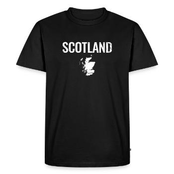 Scotland Vintage Scotland Map Scotsman - Men's Premium Organic T-Shirt - black - Front - Nico (187cm)