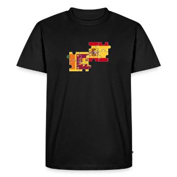 Sri Lanka Spain Flag Spaniards Sri Lankans - Men's Premium Organic T-Shirt - black - Front - Nico (187cm)