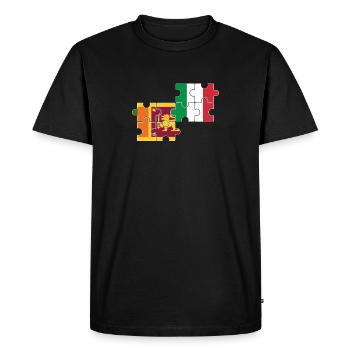 Sri Lanka Italy Flag Italian Sri Lankans - Men's Premium Organic T-Shirt - black - Front - Nico (187cm)