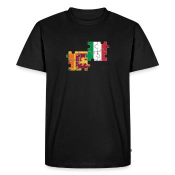 Sri Lanka Italy Vintage Flag Sri Lankan - Men's Premium Organic T-Shirt - black - Front - Nico (187cm)