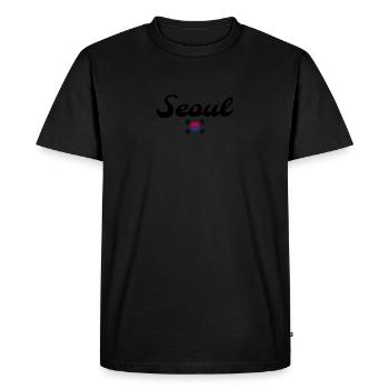 Seoul, South Korea, South Korean flag, Koreans - Men's Premium Organic T-Shirt - black - Front - Nico (187cm)