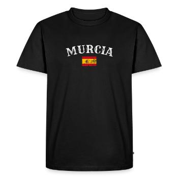 Murcie Espagne Vintage drapeau espagnol espagnol - T-shirt Premium bio Homme - noir - Devant - Nico (187cm)