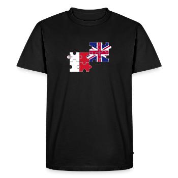 Malte Royaume-Uni Drapeau britannique Maltais - T-shirt Premium bio Homme - noir - Devant - Nico (187cm)
