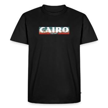 Le Caire Vintage Rétro Égypte Égypte Egypte - T-shirt Premium bio Homme - noir - Devant - Nico (187cm)