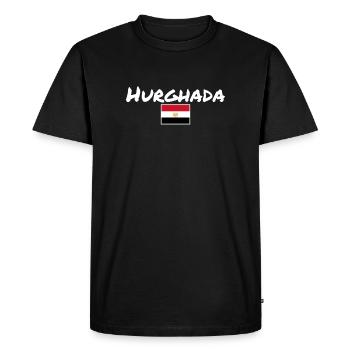 Hurghada Egypt Egyptian Flag Egyptian - Men's Premium Organic T-Shirt - black - Front - Nico (187cm)