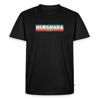 Hurghada Retro Egypte Egypte Egypte Egyptienne Egyptienne - T-shirt Premium bio Homme - noir - Devant - Nico (187cm)