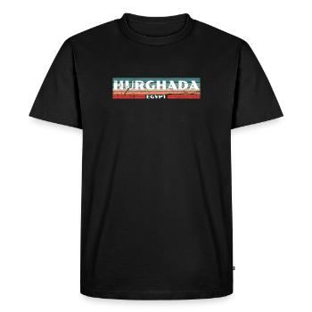 Hurghada Vintage Rétro Egypte Egypte Egypte Egypte - T-shirt Premium bio Homme - noir - Devant - Nico (187cm)