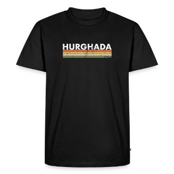 Hurghada Vintage Rétro Egypte Egypte Egypte Egypte - T-shirt Premium bio Homme - noir - Devant - Nico (187cm)
