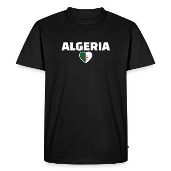 Algeria Algeria Algerian Flag Algerian - Men's Premium Organic T-Shirt - black - Front - Nico (187cm)