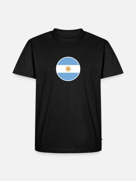 Argentina Argentine Flag Argentine - Men's Premium Organic T-Shirt - black