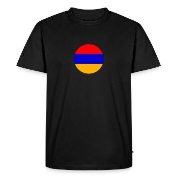 Arménie Drapeau arménien Arménien - T-shirt Premium bio Homme - noir - Devant - Nico (187cm)