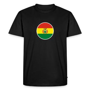 Bolivie Drapeau bolivien Boliviens - T-shirt Premium bio Homme - noir - Devant - Nico (187cm)