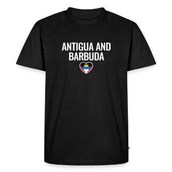Antigua-et-Barbuda Drapeau d’Antigua - T-shirt Premium bio Homme - noir - Devant - Nico (187cm)