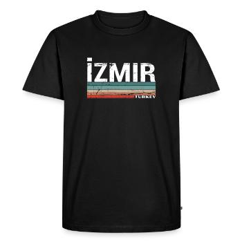 Izmir Turquie Vintage Turc Turc - T-shirt Premium bio Homme - noir - Devant - Nico (187cm)