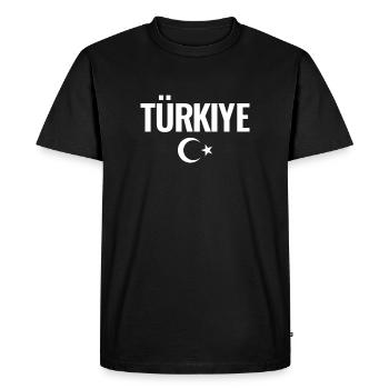 Turquie Turquie Turc Turc - T-shirt Premium bio Homme - noir - Devant - Nico (187cm)