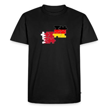 Bahrain Germany Flag of Bahraini - Men's Premium Organic T-Shirt - black - Front - Nico (187cm)