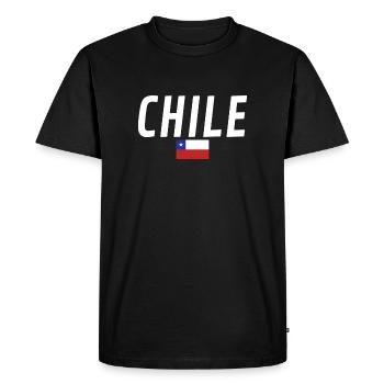 Chili Drapeau chilien - T-shirt Premium bio Homme - noir - Devant - Nico (187cm)