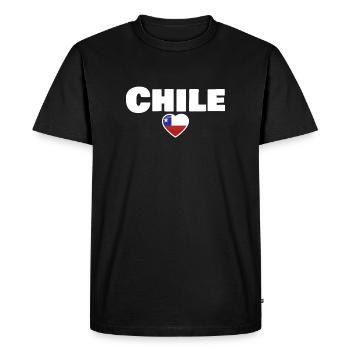 Chili Drapeau chilien - T-shirt Premium bio Homme - noir - Devant - Nico (187cm)