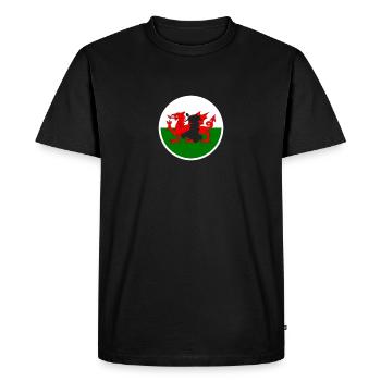 Wales Welsh Map Flag Welsh - Men's Premium Organic T-Shirt - black - Front - Nico (187cm)