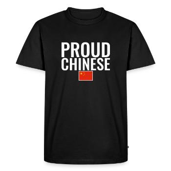 Fier drapeau chinois chinois - T-shirt Premium bio Homme - noir - Devant - Nico (187cm)