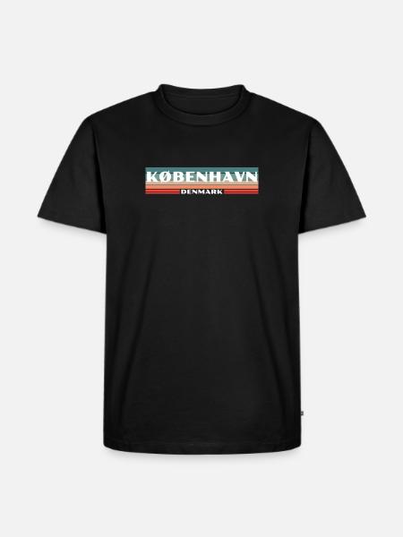 København Denmark Denmark Danish Danish - Men's Premium Organic T-Shirt - black