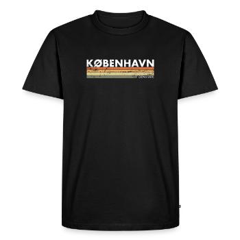 København Danemark Danemark Vintage Danois - T-shirt Premium bio Homme - noir - Devant - Nico (187cm)