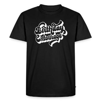 Birthday Entourage Matching Group Birthday Party - Men's Premium Organic T-Shirt - black - Front - Nico (187cm)