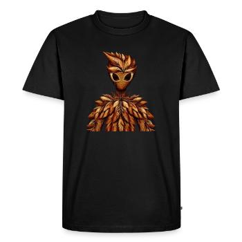 Scénario d’automne avec Alien: Colorful - T-shirt Premium bio Homme - noir - Devant - Nico (187cm)