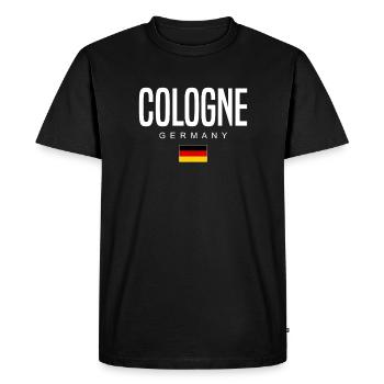 Cologne - T-shirt Premium bio Homme - noir - Devant - Nico (187cm)