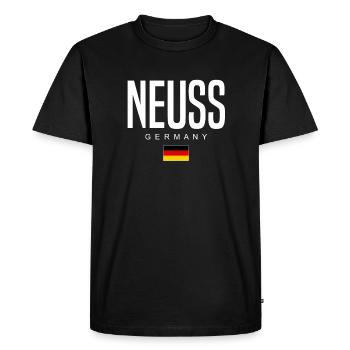 Neuss - T-shirt Premium bio Homme - noir - Devant - Nico (187cm)