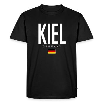 Quille - T-shirt Premium bio Homme - noir - Devant - Nico (187cm)