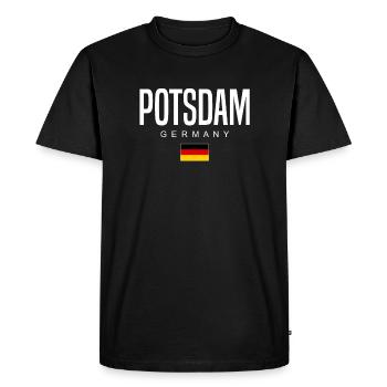 Potsdam - T-shirt Premium bio Homme - noir - Devant - Nico (187cm)