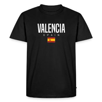 Valence, Espagne - T-shirt Premium bio Homme - noir - Devant - Nico (187cm)