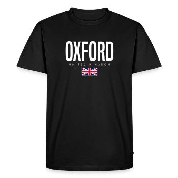 Oxford, Angleterre, Royaume-Uni - T-shirt Premium bio Homme - noir - Devant - Nico (187cm)