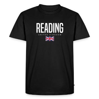 Reading, Angleterre, Royaume-Uni - T-shirt Premium bio Homme - noir - Devant - Nico (187cm)