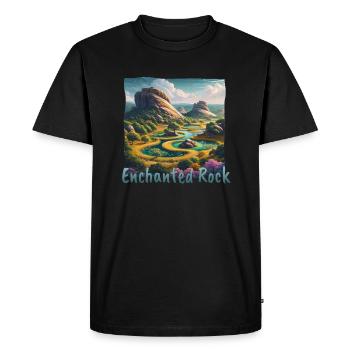 Elephant Plays Hockey Ice Hockey Canada - Men's Premium Organic T-Shirt - black - Front - Nico (187cm)