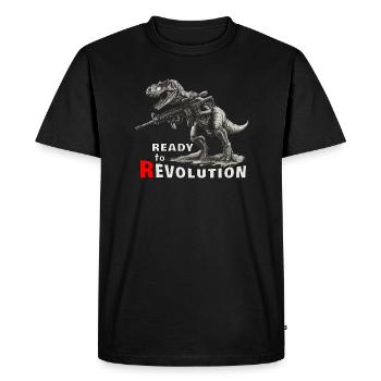 Fusil T-Rex ar15 Revolution - T-shirt Premium bio Homme - noir - Devant - Nico (187cm)