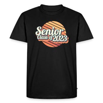 Cadeau de fête de remise des diplômes rétro de la classe senior de 2023 - T-shirt Premium bio Homme - noir - Devant - Nico (187cm)